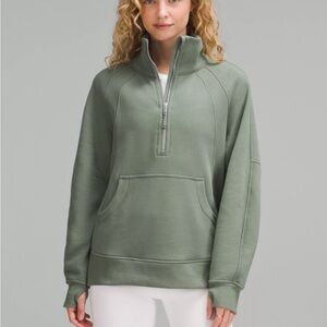 Scuba Oversized Funnel-Neck Half Zip
Long